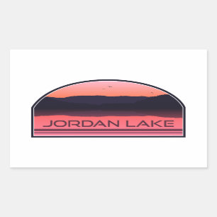Activiteiten in de omgeving van Jordan Lake North  Rechthoekige Sticker