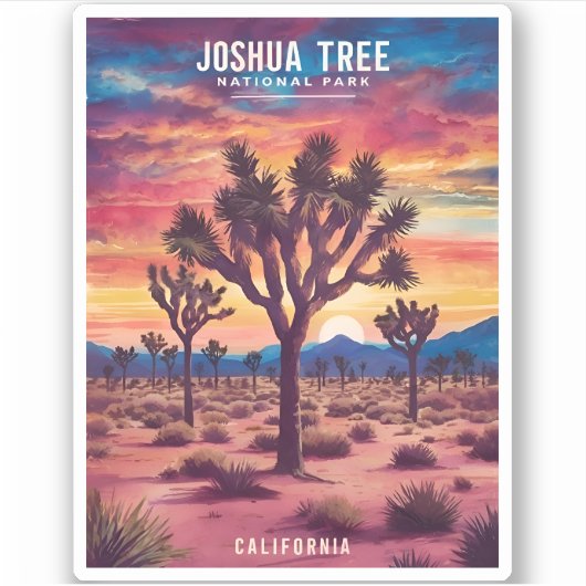Activiteiten in de omgeving van Joshua Tree Nation Sticker (Voorkant)