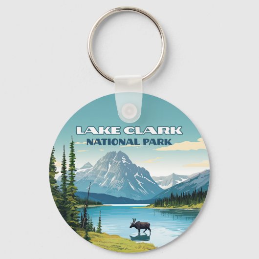 Activiteiten in de omgeving van Lake Clark Nationa Sleutelhanger (Voorkant)