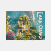 Activiteiten in de omgeving van Lake Como Painterl Fleece Deken (Voorkant (Horizontaal))