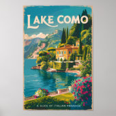 Activiteiten in de omgeving van Lake Como Painterl Poster (Voorkant)