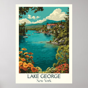 Activiteiten in de omgeving van Lake George New Yo Poster