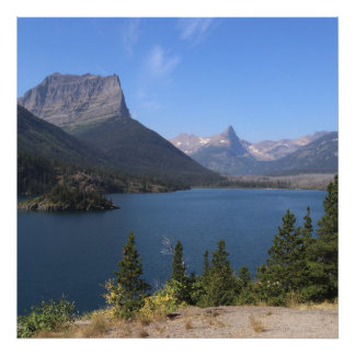 Activiteiten in de omgeving van Lake McDonald, Gla Foto Afdruk