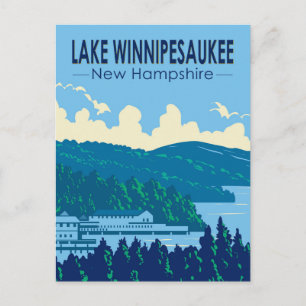 Activiteiten in de omgeving van Lake Winnipesaukee Briefkaart