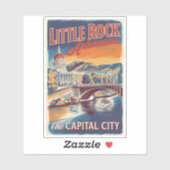 Activiteiten in de omgeving van Little Rock Arkans Sticker (Vel)