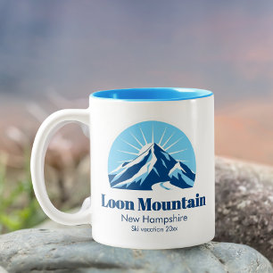 Activiteiten in de omgeving van Loon Mountain New Tweekleurige Koffiemok