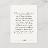 Activiteiten in de omgeving van Loving Memory Tree Visitekaartje (Achterkant)