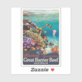 Activiteiten in de omgeving van Mackay Great Barri Sticker (Vel)