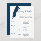 Activiteiten in de omgeving van Manhattan New York Informatiekaartje (Voorkant / Achterkant)