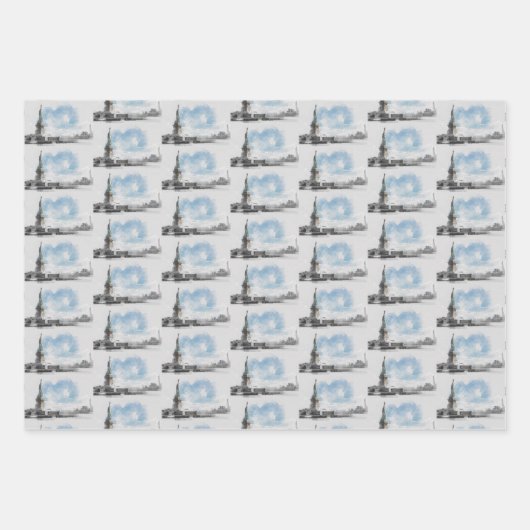 Activiteiten in de omgeving van Manhattan NYC Libe Inpakpapier Vel (Voorkant 3)