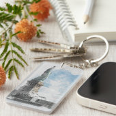 Activiteiten in de omgeving van Manhattan NYC Libe Sleutelhanger (Voorkant Rechts)