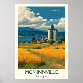 Activiteiten in de omgeving van McMinnville Oregon Poster