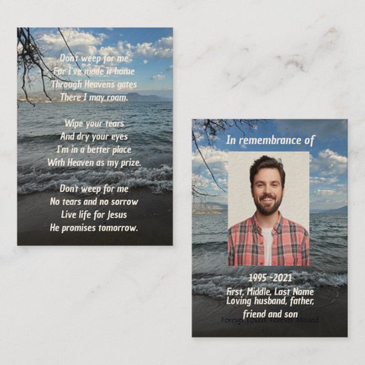 Activiteiten in de omgeving van Memorial Photo Pra Visitekaartje (Voorkant / Achterkant)