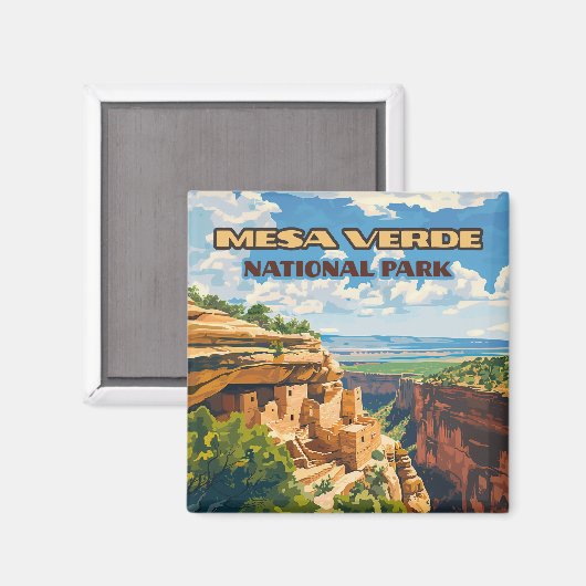 Activiteiten in de omgeving van Mesa Verde Nationa Magneet (Voorkant / Achterkant)