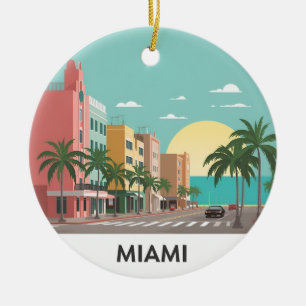 Activiteiten in de omgeving van Miami Beach Ocean  Keramisch Ornament