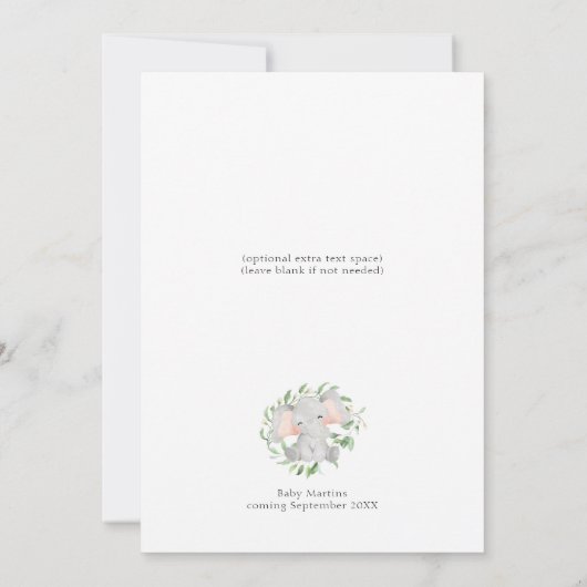 Activiteiten in de omgeving van Modern Elephant Gr Kaart (Achterkant)