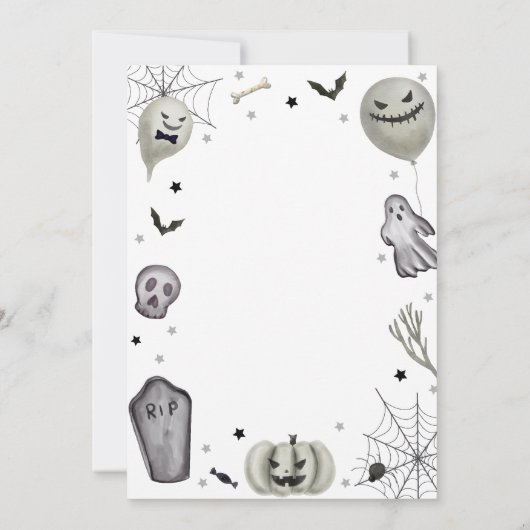 Activiteiten in de omgeving van Modern Little Boo  Bedankkaart (Achterkant)