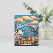 Activiteiten in de omgeving van Modern Sydney Aust Briefkaart (Staand voorkant)