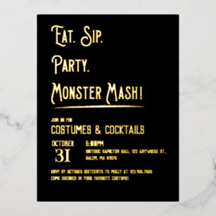 Activiteiten in de omgeving van Monster Mash Hallo Folie Uitnodiging Briefkaart