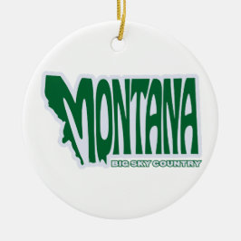 Activiteiten in de omgeving van Montana State Chri Keramisch Ornament