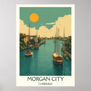 Activiteiten in de omgeving van Morgan City Louisi Poster