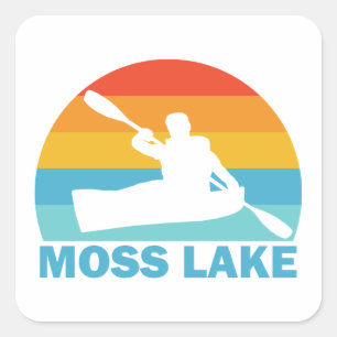 Activiteiten in de omgeving van Moss Lake North Ca Vierkante Sticker