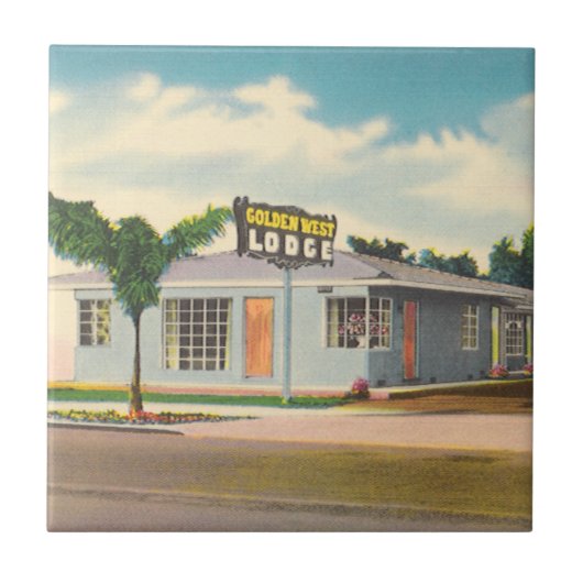 Activiteiten in de omgeving van  Motel, Golden Wes Tegeltje (Voorkant)