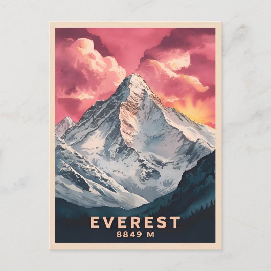Activiteiten in de omgeving van Mount Everest Hima Briefkaart (Voorkant)