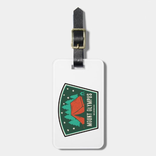 Activiteiten in de omgeving van Mount Olympus Wild Bagagelabel (Voorkant verticaal)