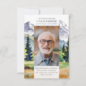 Activiteiten in de omgeving van Mountains Forest P Bedankkaart (Achterkant)