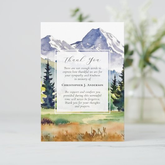 Activiteiten in de omgeving van Mountains Forest S Bedankkaart (Staand voorkant)