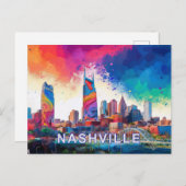 Activiteiten in de omgeving van Nashville Music Ci Briefkaart (Voorkant / Achterkant)