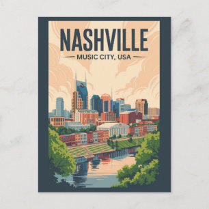 Activiteiten in de omgeving van Nashville Tennesse Briefkaart