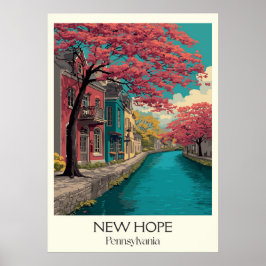 Activiteiten in de omgeving van New Hope Pennsylva Poster