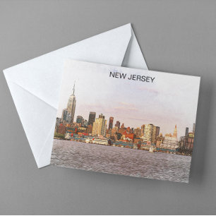 Activiteiten in de omgeving van New Jersey Citysca Briefkaart