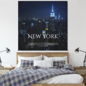 Activiteiten in de omgeving van New York City Skyl Canvas Afdruk (Insitu (Slaapkamer))