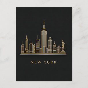 Activiteiten in de omgeving van New York City Skyl Feestdagenkaart