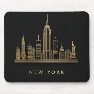 Activiteiten in de omgeving van New York City Skyl Muismat