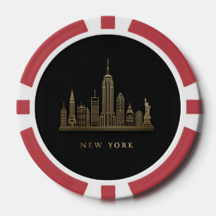 Activiteiten in de omgeving van New York City Skyl Poker Chips