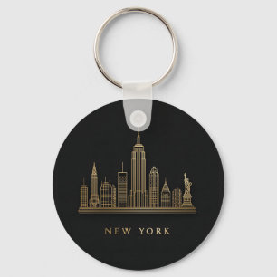 Activiteiten in de omgeving van New York City Skyl Sleutelhanger