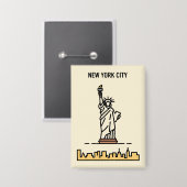 Activiteiten in de omgeving van New York City Stat Button (Voorkant / Achterkant)