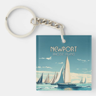 Activiteiten in de omgeving van Newport Rhode Isla Sleutelhanger