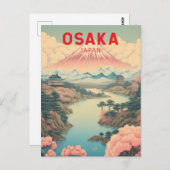 Activiteiten in de omgeving van Osaka Japan Mount  Briefkaart (Voorkant / Achterkant)