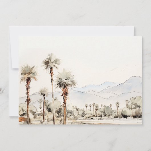 Activiteiten in de omgeving van Palm Springs Calif Kaart (Achterkant)