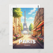 Activiteiten in de omgeving van Paris Eiffel Tower Briefkaart (Voorkant / Achterkant)