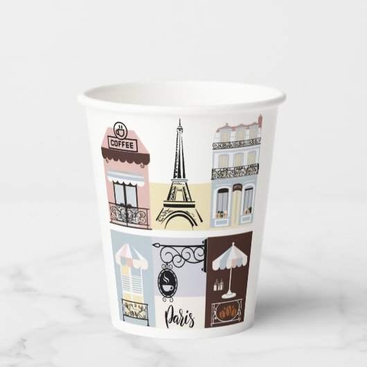 Activiteiten in de omgeving van Paris French Cafe Papieren Bekers (Voorkant)