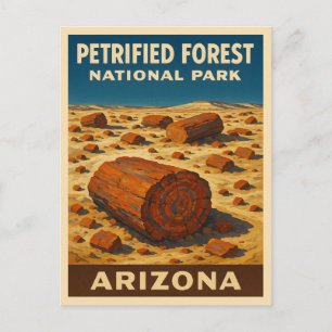 Activiteiten in de omgeving van Petrified Forest N Briefkaart