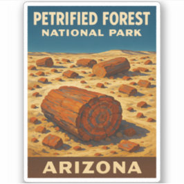 Activiteiten in de omgeving van Petrified Forest N Sticker