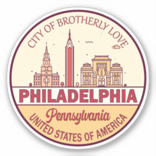 Activiteiten in de omgeving van Philadelphia Penns Sticker