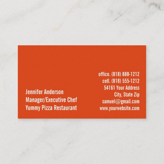 Activiteiten in de omgeving van Pizza Restaurant C Visitekaartje (Achterkant)